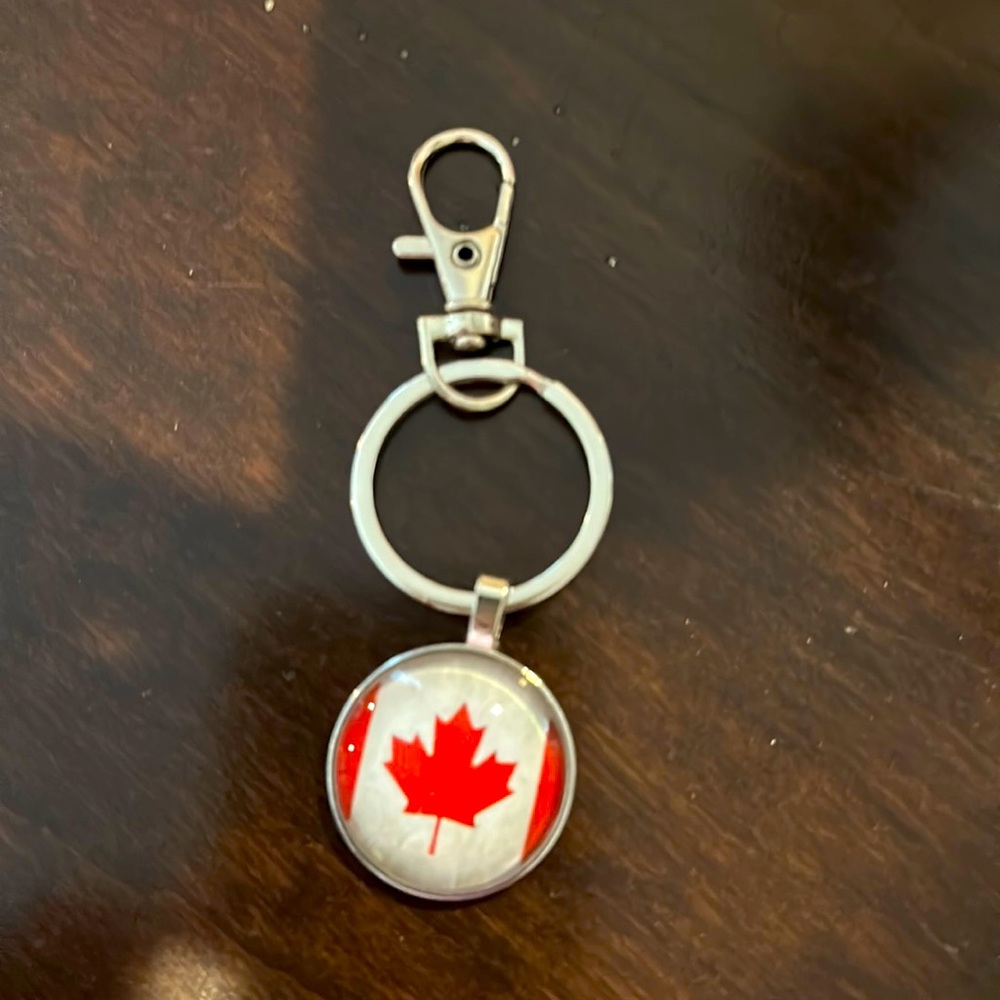 Canada flag key chain
